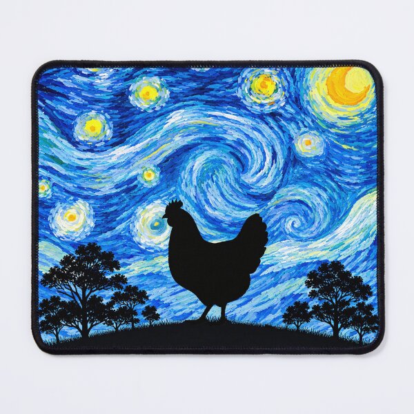 Item preview, Funny Chicken Starry Night Painting Moon Star Zoo Boys Girls designed and sold by FurryHavenPH.