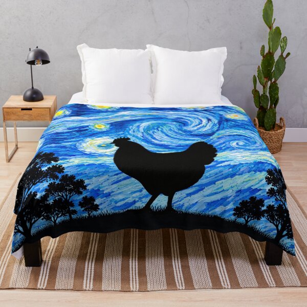 Item preview, Funny Chicken Starry Night Painting Moon Star Zoo Boys Girls designed and sold by FurryHavenPH.