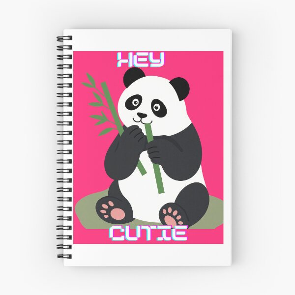 Item preview, Cute Panda Hey Cutie Kawaii Graphic Art designed and sold by BaddiewithBuzz.