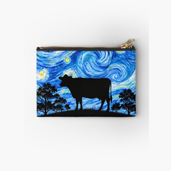 Item preview, Funny Cow Starry Night Painting Moon Star Zoo Boys Girls designed and sold by FurryHavenPH.