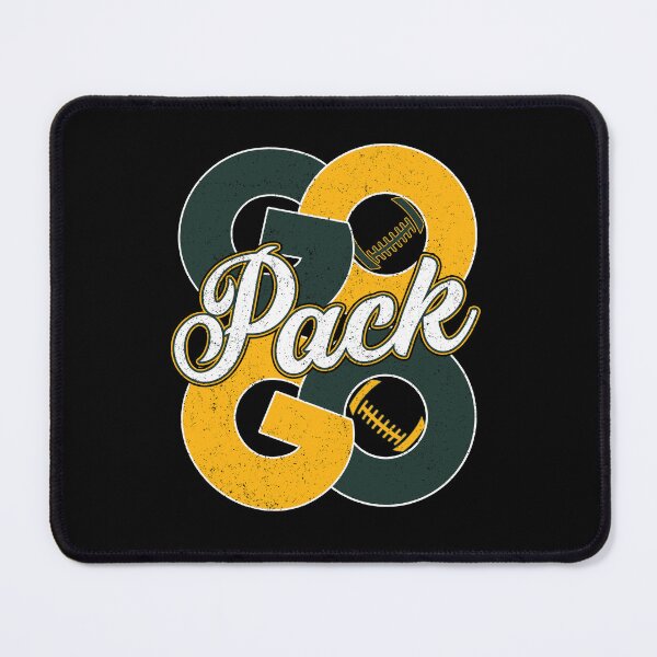 Item preview, Vintage Go Pack Go Distressed Green Bay Football designed and sold by RockTheFeal.