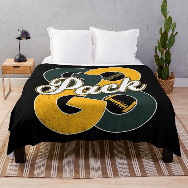 Item preview, Vintage Go Pack Go Distressed Green Bay Football designed and sold by RockTheFeal.