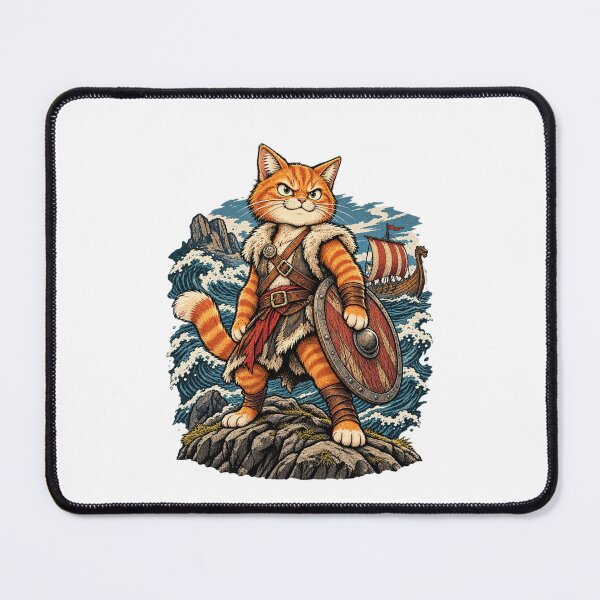 Item preview, Orange Cat Viking Warrior Adventure designed and sold by muhammadkhafidh.