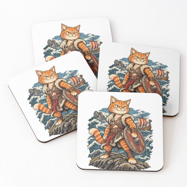 Item preview, Orange Cat Viking Warrior Adventure designed and sold by muhammadkhafidh.