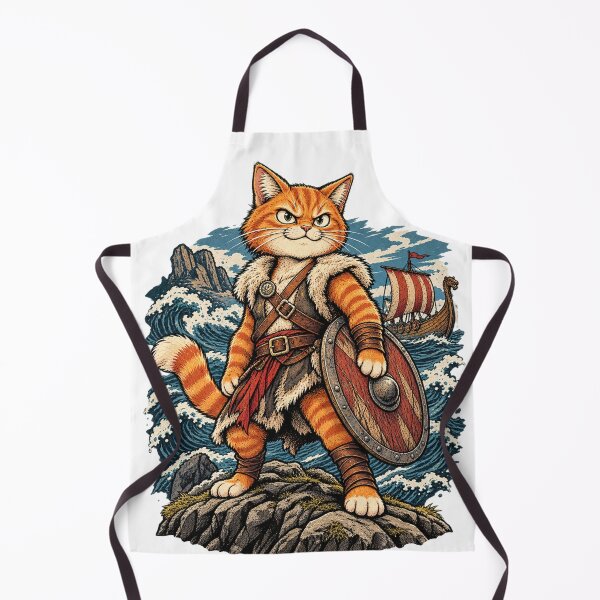 Item preview, Orange Cat Viking Warrior Adventure designed and sold by muhammadkhafidh.