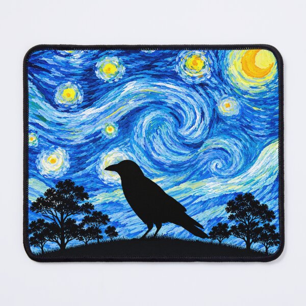 Item preview, Funny Crow Starry Night Painting Moon Star Zoo Boys Girls designed and sold by FurryHavenPH.