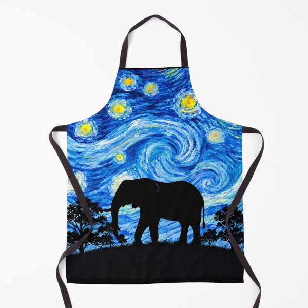 Item preview, Funny Elephant Starry Night Painting Moon Star Zoo Boys Girls designed and sold by FurryHavenPH.