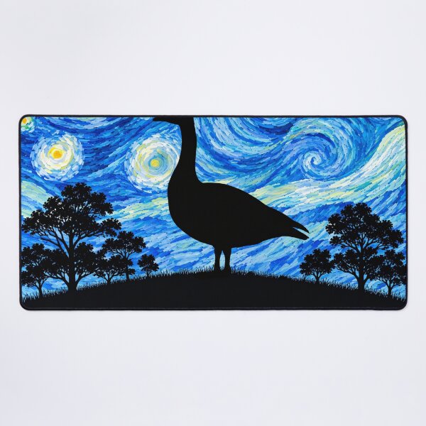 Item preview, Funny Goose Starry Night Painting Moon Star Zoo Boys Girls designed and sold by FurryHavenPH.