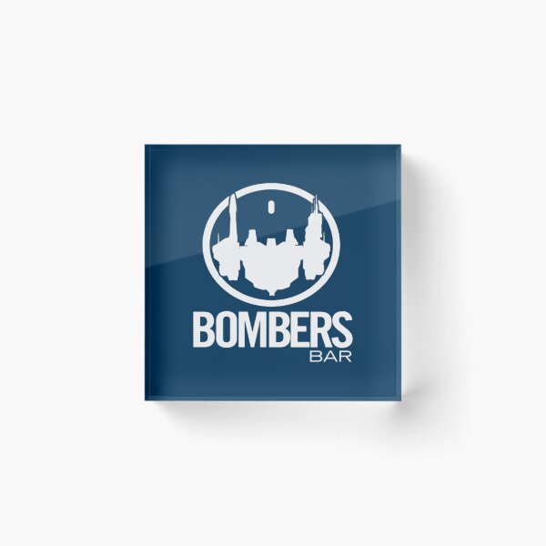 Item preview, Bomber_s Bar White Logo (Non-Distressed, Small) designed and sold by GwynJohnsonzx.