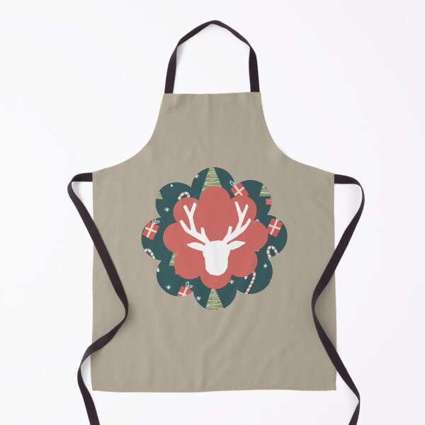 Item preview, Rustic Reindeer Silhouette with Pink and Blue Pattern Holiday Decor Art designed and sold by Liberarteprint.