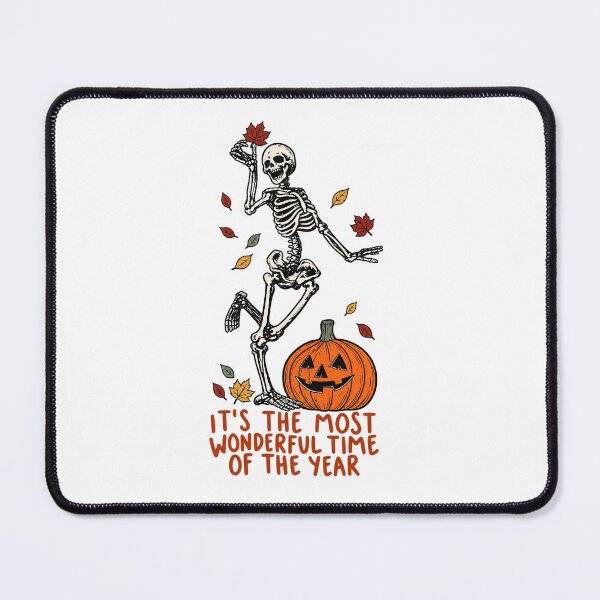 Item preview, It's The Most Wonderful Time Of The Year Dancing Skeleton Halloween Vintage designed and sold by YAWO-PAE.