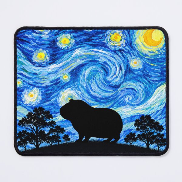 Item preview, Funny Guinea Pig Starry Night Painting Moon Star Zoo Boys Girls designed and sold by FurryHavenPH.