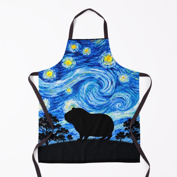 Item preview, Funny Guinea Pig Starry Night Painting Moon Star Zoo Boys Girls designed and sold by FurryHavenPH.