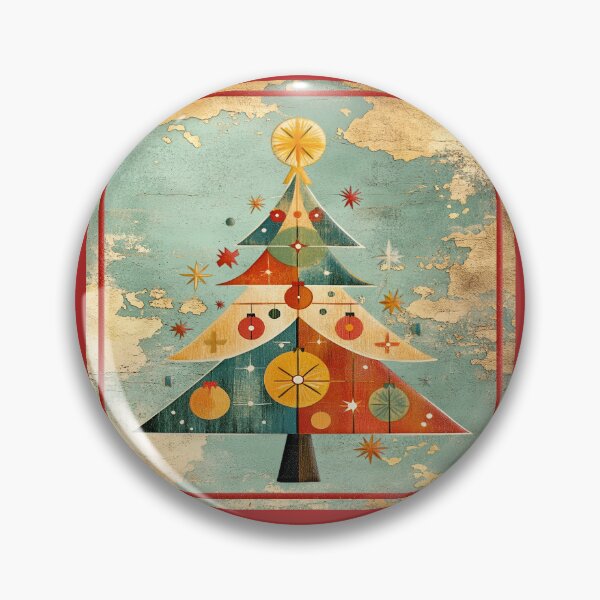 Item preview, Golden Retro Christmas B SQ designed and sold by Jean Plout.