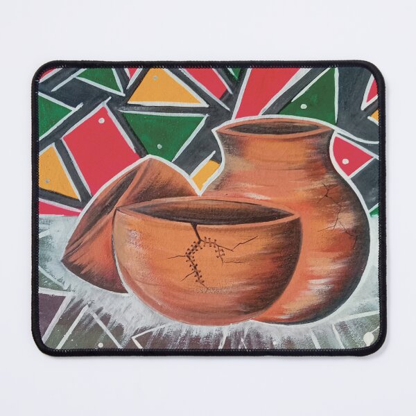 Item preview, African Pottery Still Life - Geometric Abstract Art designed and sold by Wolagno.