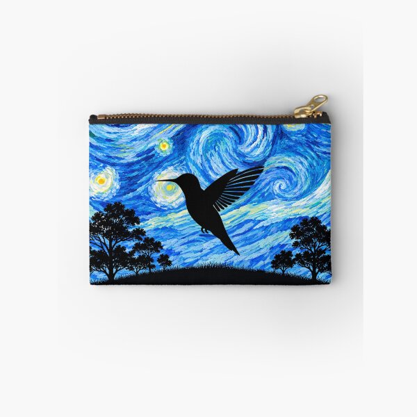 Item preview, Funny Hummingbird Starry Night Painting Moon Star Zoo Boys Girls designed and sold by FurryHavenPH.