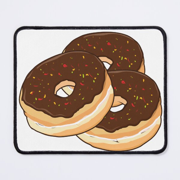 Item preview, Delicious Chocolate Glazed Donuts With Sprinkles Chocolate Sprinkle Donuts designed and sold by Selvara-Nuit.