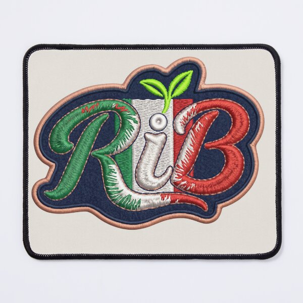 Item preview, Vintage Script RiB Italian Tricolor Emblem designed and sold by Rib-Brand.