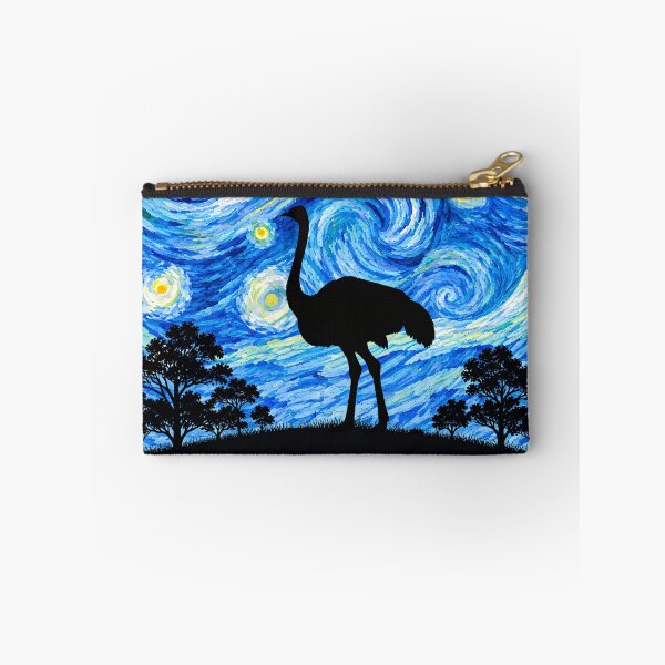 Item preview, Funny Ostrich Starry Night Painting Moon Star Zoo Boys Girls designed and sold by FurryHavenPH.