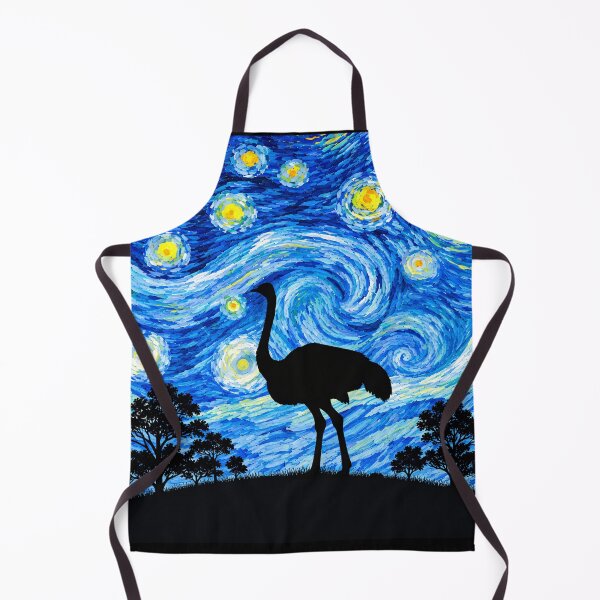 Item preview, Funny Ostrich Starry Night Painting Moon Star Zoo Boys Girls designed and sold by FurryHavenPH.