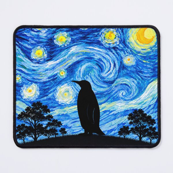 Item preview, Funny Penguin Starry Night Painting Moon Star Zoo Boys Girls designed and sold by FurryHavenPH.