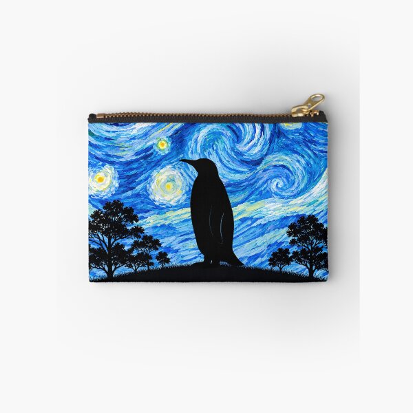Item preview, Funny Penguin Starry Night Painting Moon Star Zoo Boys Girls designed and sold by FurryHavenPH.