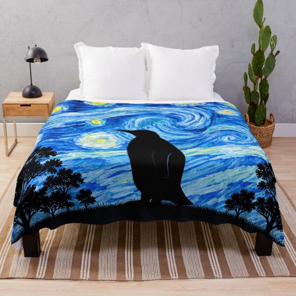 Item preview, Funny Penguin Starry Night Painting Moon Star Zoo Boys Girls designed and sold by FurryHavenPH.