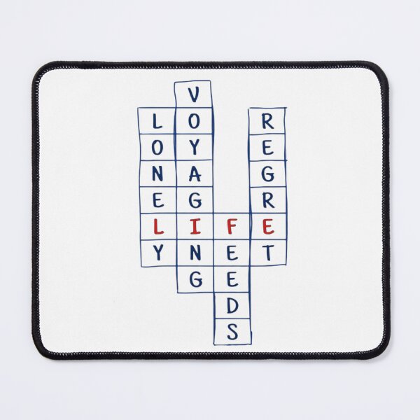 Item preview, Life in the Crossword – Emotional Typographic Art designed and sold by Stefanrajzer.