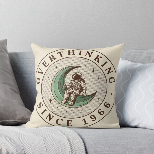 Item preview, Overthinking Since 1996 Astronaut Moon designed and sold by Flipnship.