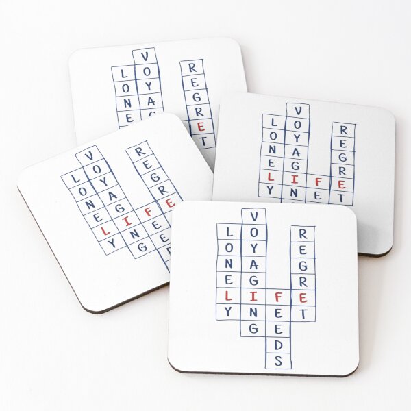 Item preview, Life in the Crossword – Emotional Typographic Art designed and sold by Stefanrajzer.