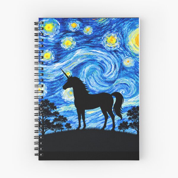 Item preview, Funny Unicorn Starry Night Painting Moon Star Zoo Boys Girls designed and sold by FurryHavenPH.