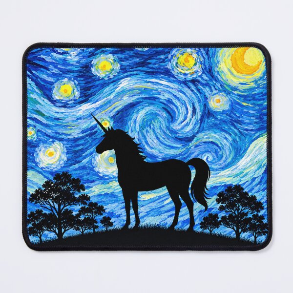 Item preview, Funny Unicorn Starry Night Painting Moon Star Zoo Boys Girls designed and sold by FurryHavenPH.