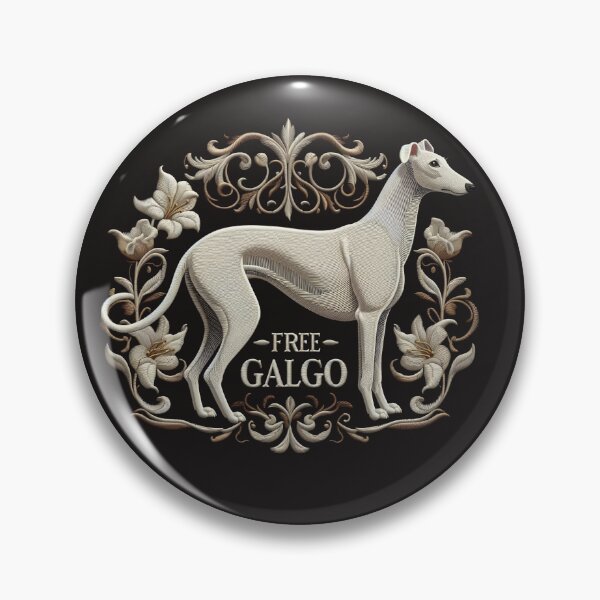 Item preview, GALOGO - Free the Galgo - Embroidery No03 designed and sold by GALOGO – Art for Sighthounds & Animal Welfare.