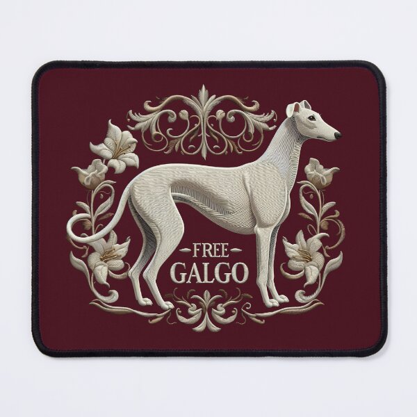 Artikelvorschau, GALOGO - Free the Galgo - Embroidery Nr03 entworfen und verkauft von GALOGO – Art for Sighthounds & Animal Welfare.