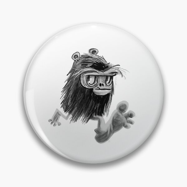 Item preview, Big Foot Sasquatch Monster Running Monochrome Lowbrow Sketch Illustration designed and sold by Nate Bear.
