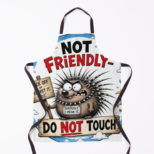 Item preview, Do not touch! Cheeky hedgehog designed and sold by Talpha.