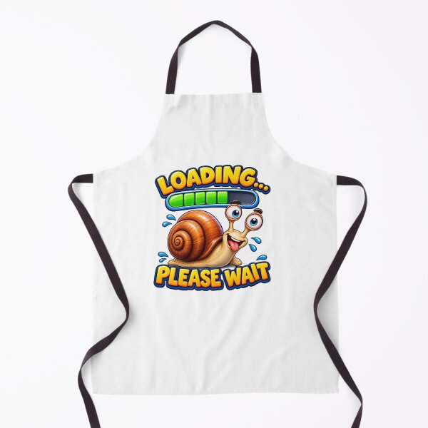 Item preview, Loading Please Wait – Funny Snail Cartoon designed and sold by AleksanderLamek.