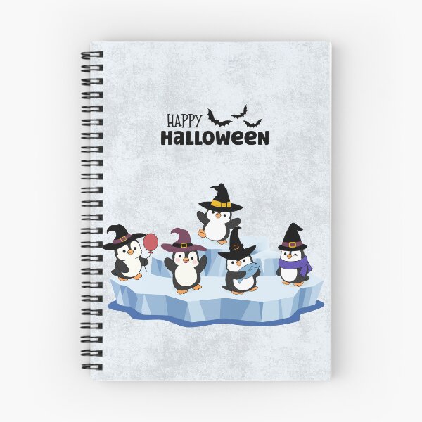 Item preview, Spooky Cute Halloween Penguin Squad on Iceberg designed and sold by HBBS DESIGNS.