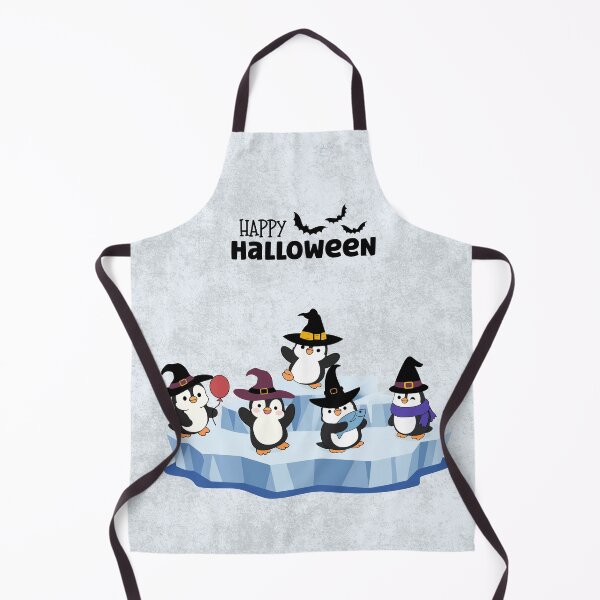 Item preview, Spooky Cute Halloween Penguin Squad on Iceberg designed and sold by HBBS DESIGNS.