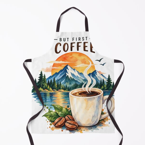 Item preview, But First Coffee Cartoon designed and sold by Neuban.