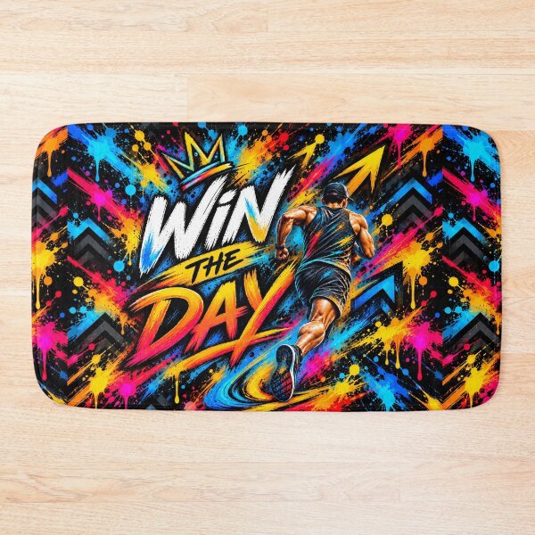 Item preview, Win The Day Running Motivation designed and sold by OMdesign10.