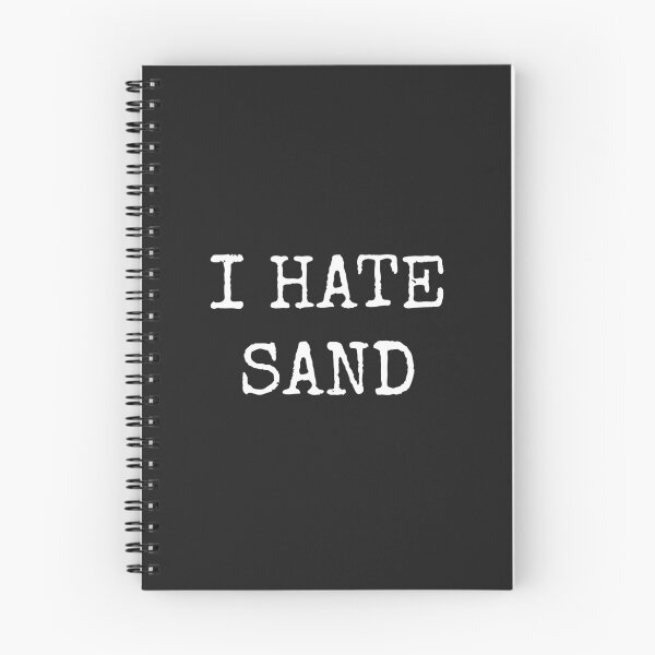 Item preview, I Hate Sand — Minimal Typewriter Humor designed and sold by Quirky Cotton Collective.