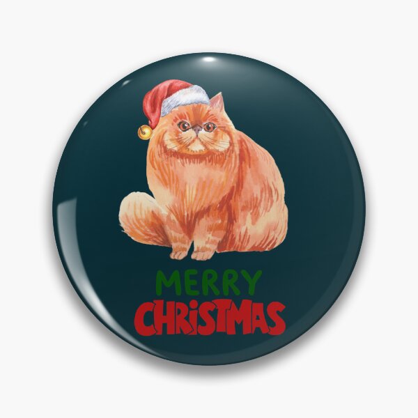 Item preview, Cute Persian Cat Merry Christmas Holiday Art designed and sold by stormk10.