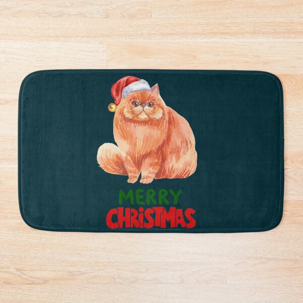 Item preview, Cute Persian Cat Merry Christmas Holiday Art designed and sold by stormk10.