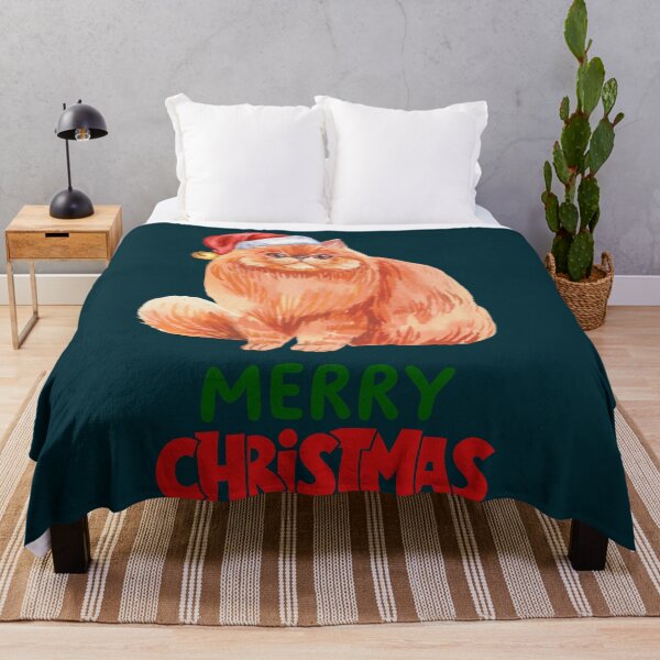 Item preview, Cute Persian Cat Merry Christmas Holiday Art designed and sold by stormk10.