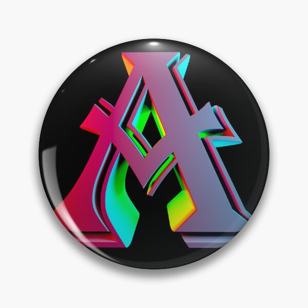 Item preview, Neon 3D Letter A - Retro Synthwave Style designed and sold by Creatigrafo.