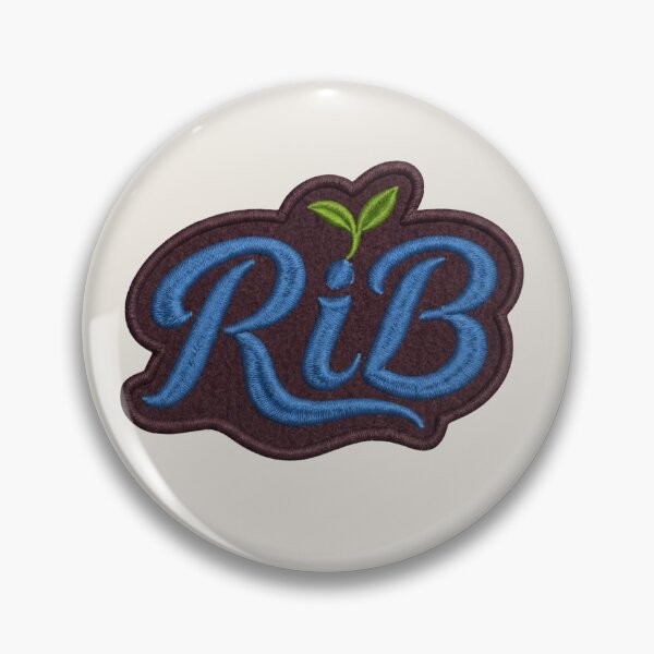 Item preview, Vintage Script RiB Ocean Blue Urban Biology Emblem designed and sold by Rib-Brand.