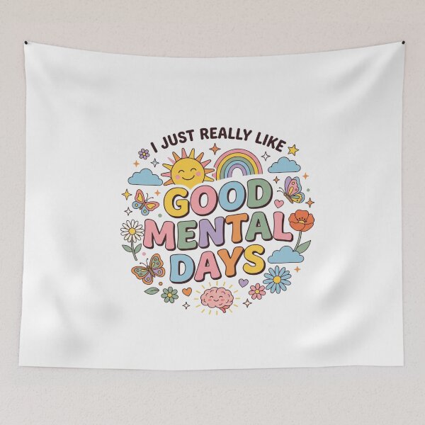 Item preview, I Just Really Like Good Mental Days Mental Health Self Care Quote designed and sold by AmeliaShirts.