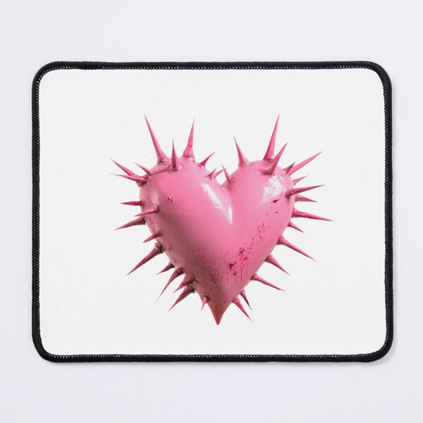 Item preview, Pink Gothic Heart with Spikes - Cute & Edgy Illustration designed and sold by Audra-studio.