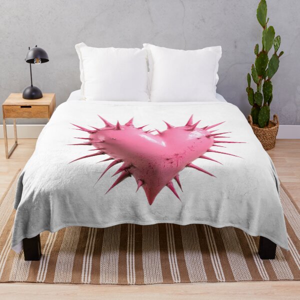 Item preview, Pink Gothic Heart with Spikes - Cute & Edgy Illustration designed and sold by Audra-studio.